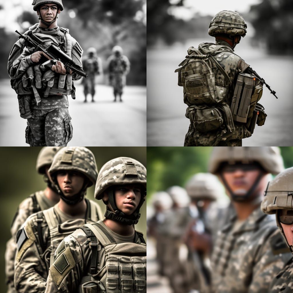 Soldiers in Sharp Focus, Professional Photography