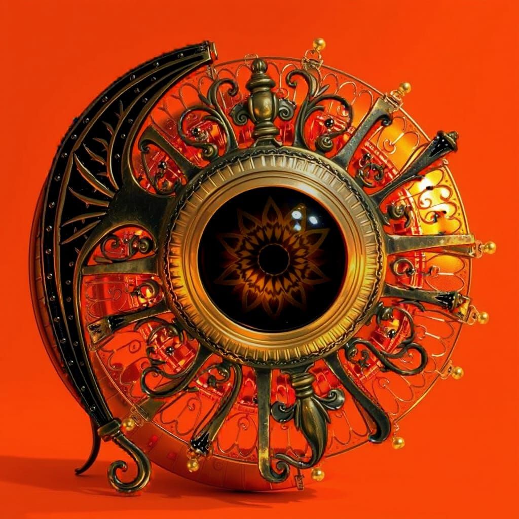 Opulent Gold and Silver Filigree with Soft Light