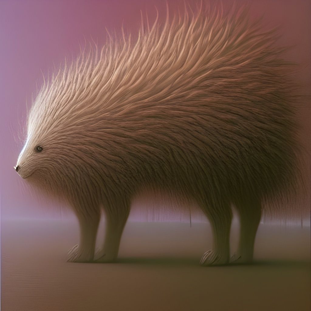 Cute Surreal Creature in Pastel Tonalism Style