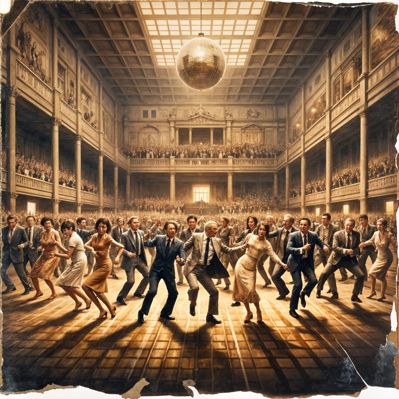 Politicians Dance in Historic Assembly Hall