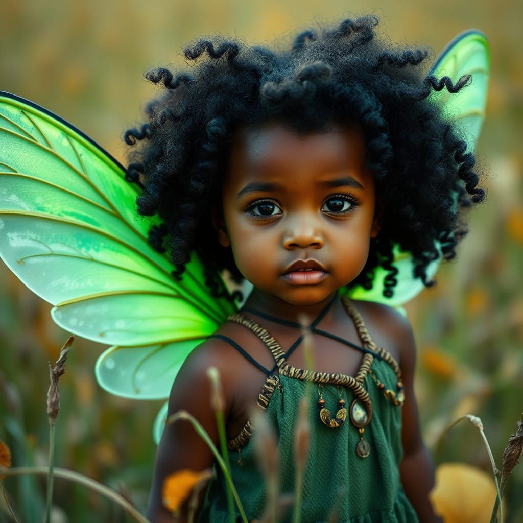 Ethereal Fae Child in Autumn Wonderland