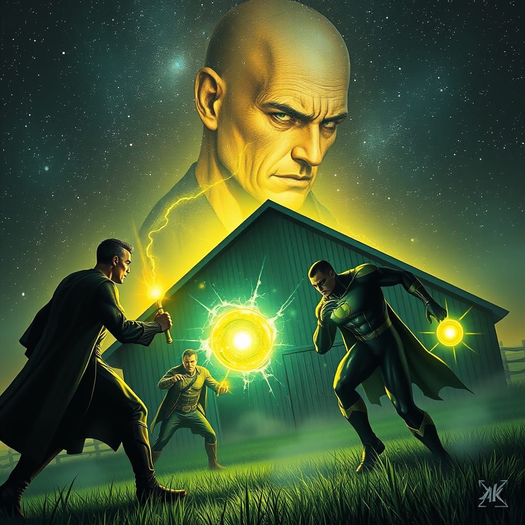 Sinestro Corps Battle for M'Kraan Crystal in Smallville
