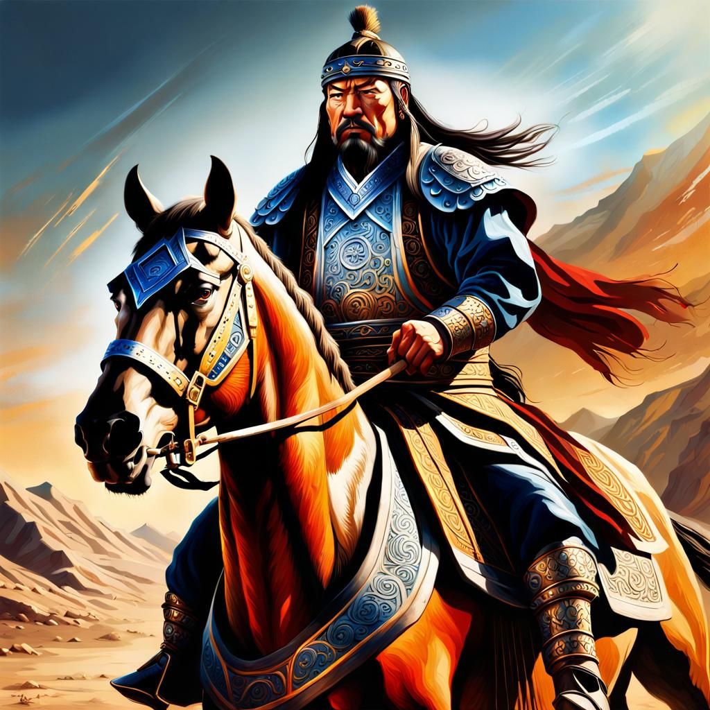 Noble portrayal of Genghis Khan