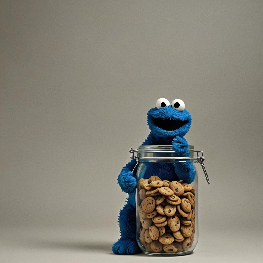 Cookie Monster's Anticipation for Cookie Jar