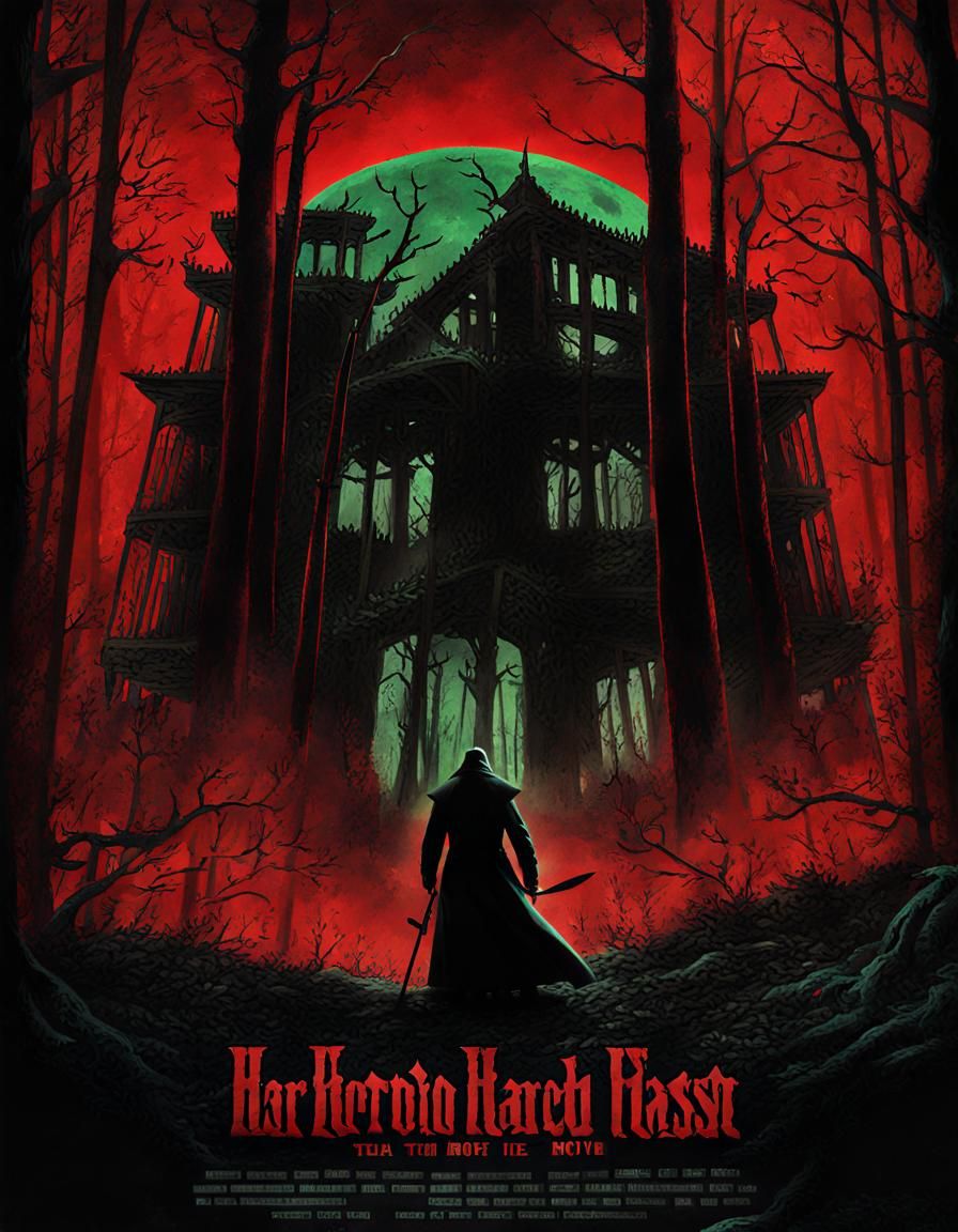 Haunted Forest Horror Movie Poster