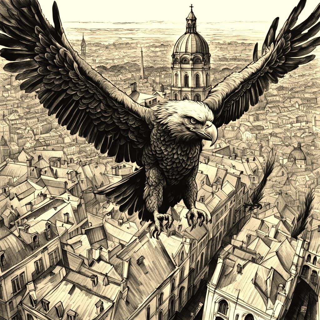 Bird's-Eye View of Sacré-Cœur Basilica