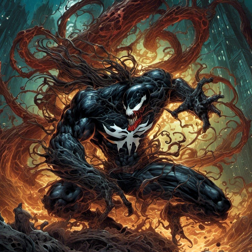 She-Venom Comic Book Art