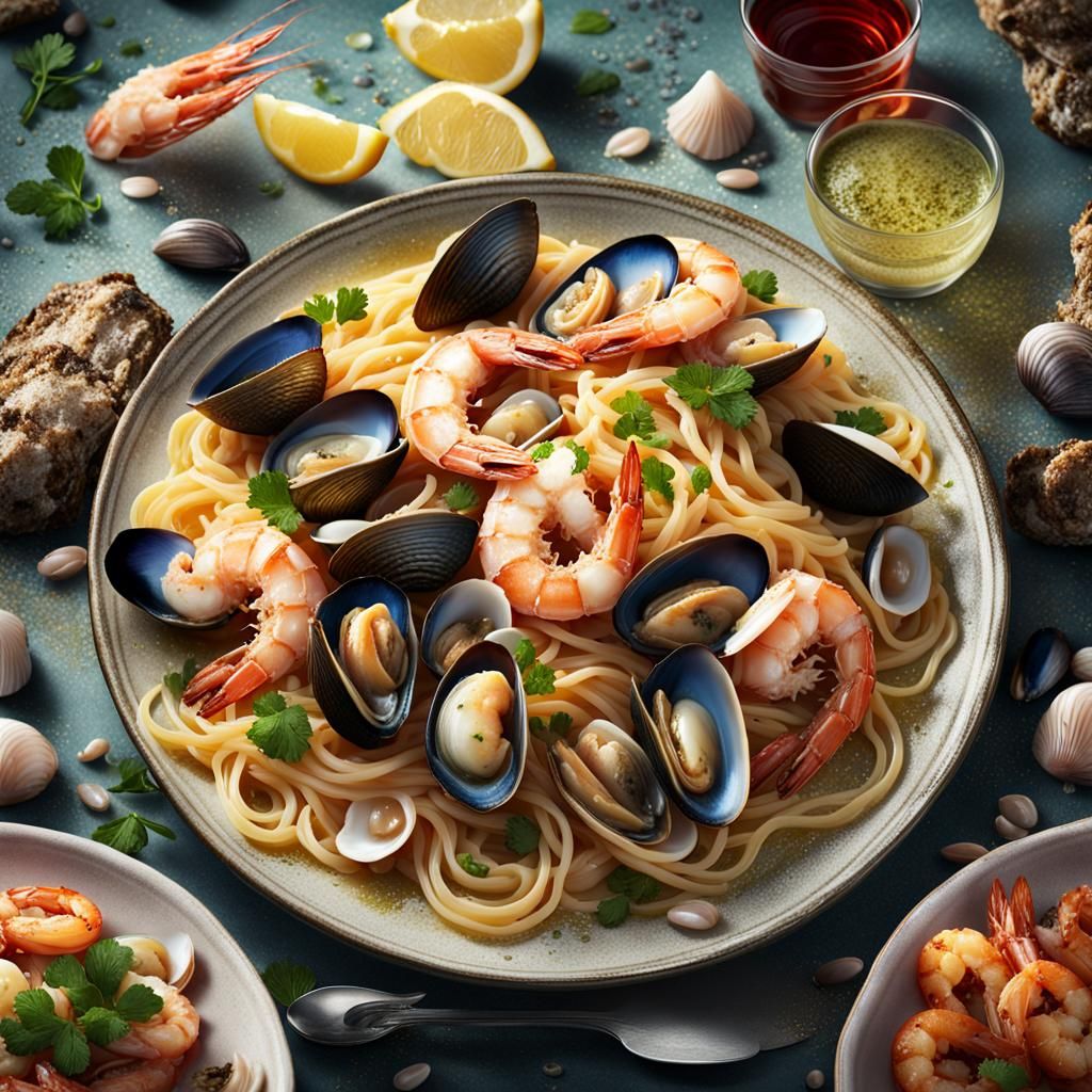 Seafood Pasta: Magazine Quality Food Photography