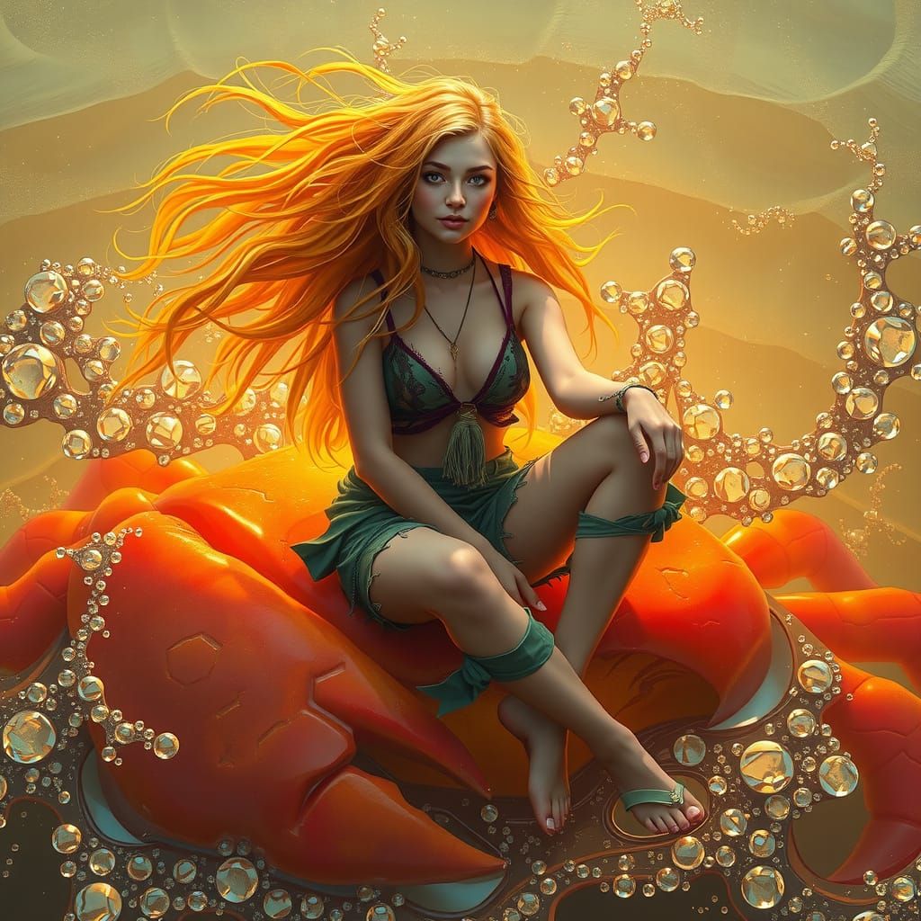 Gummy Crab Ride in Dreamlike Soda Sea