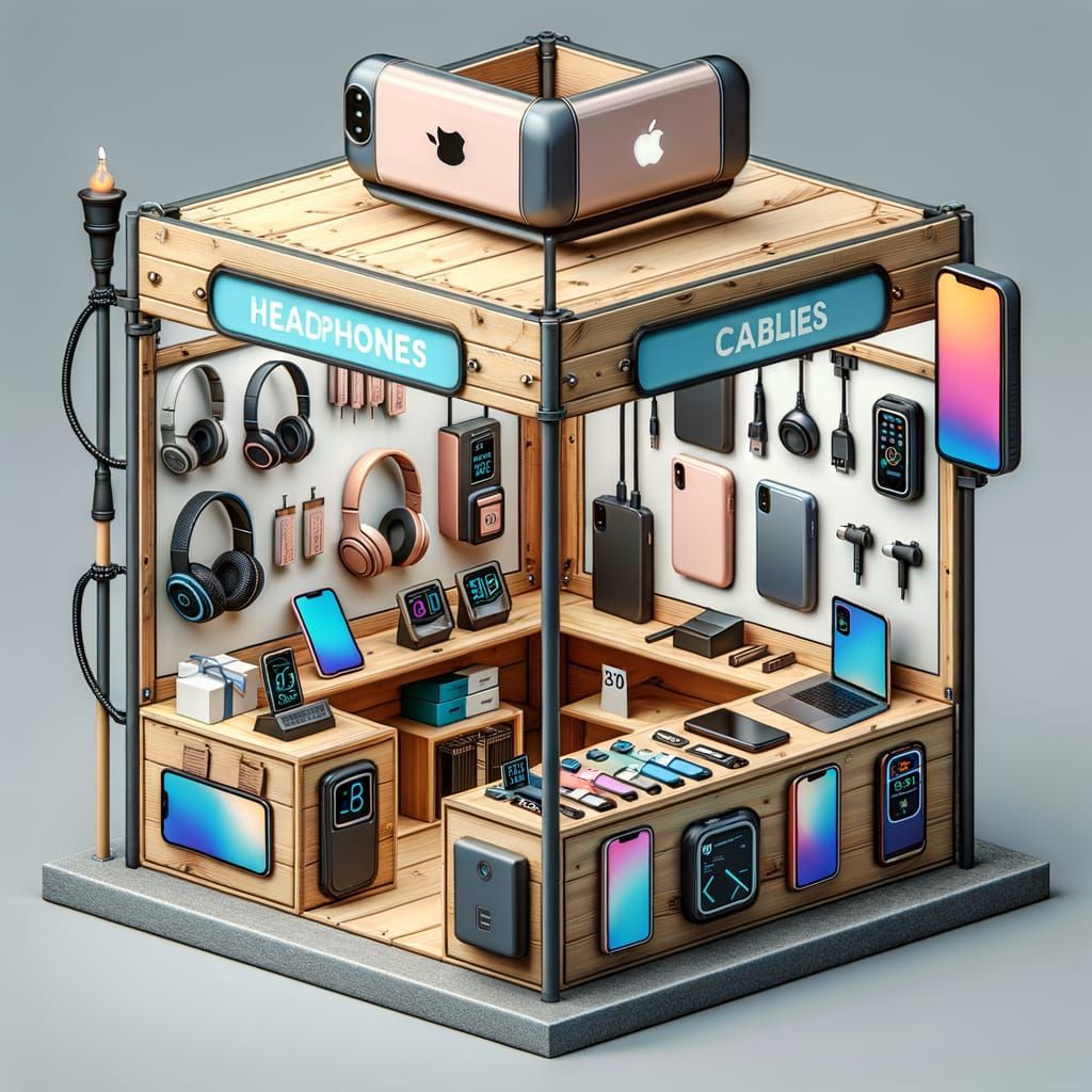 Inventive Pop-Up Booth for Smartphone Accessories