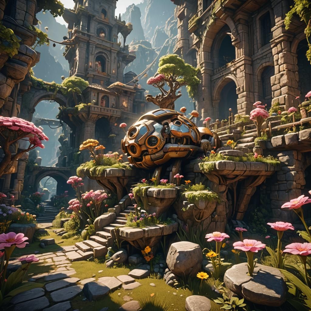 Chipollino in 3D Game Cinematic Style