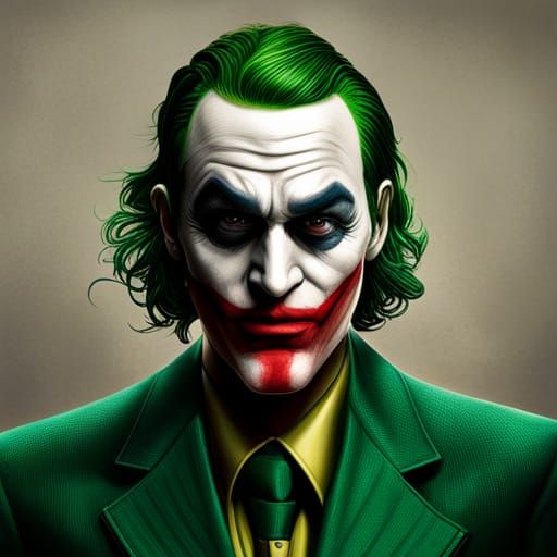 The Joker in Hyperrealistic Digital Art