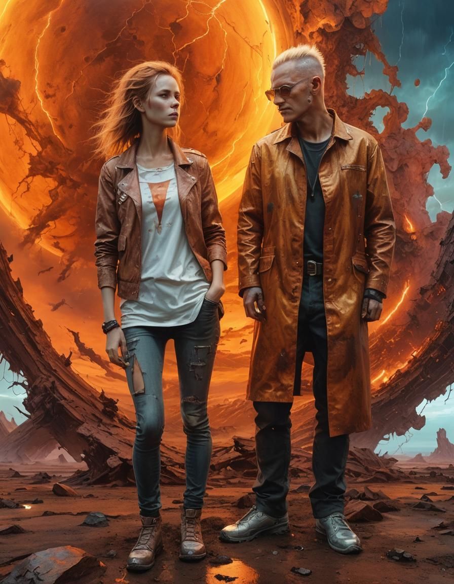 Tenebrism Sunset: Abiogenesis Tornado of Silk Scarves