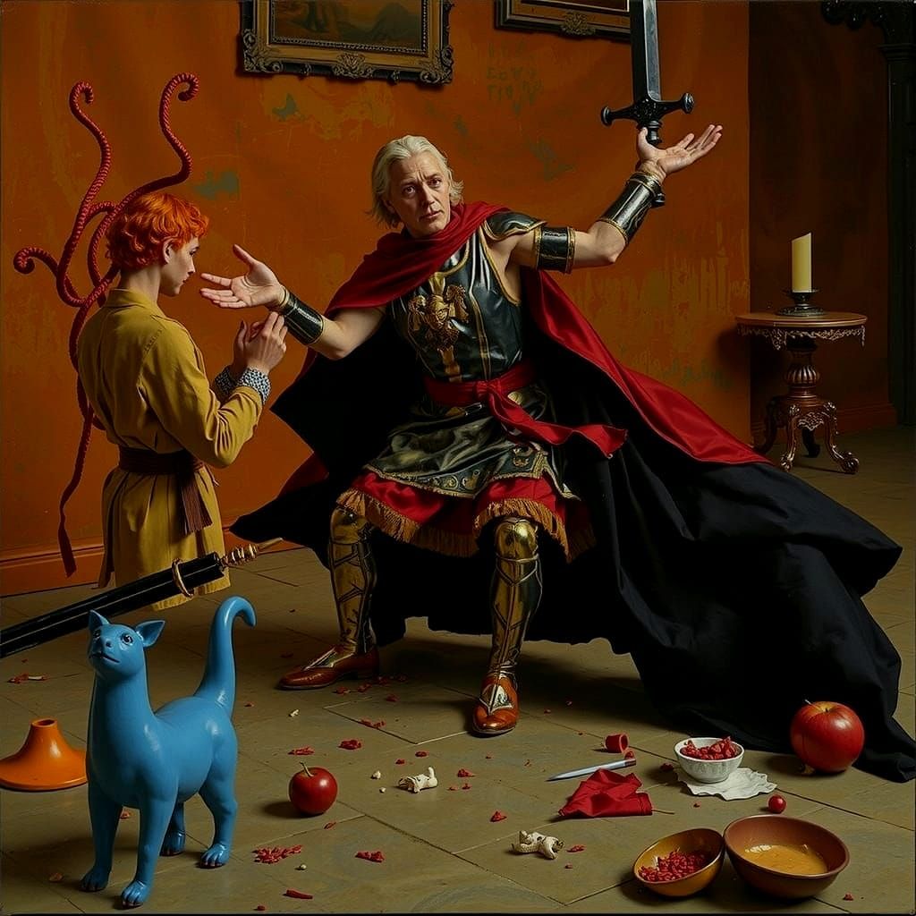 Abstract Swirling Forms in Vibrant Red Hues