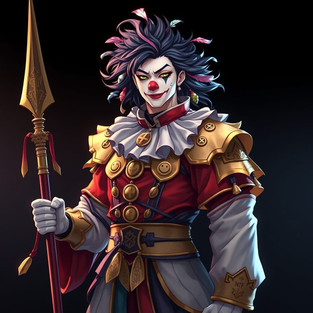 Mythic Clown Warrior in Divine Armor