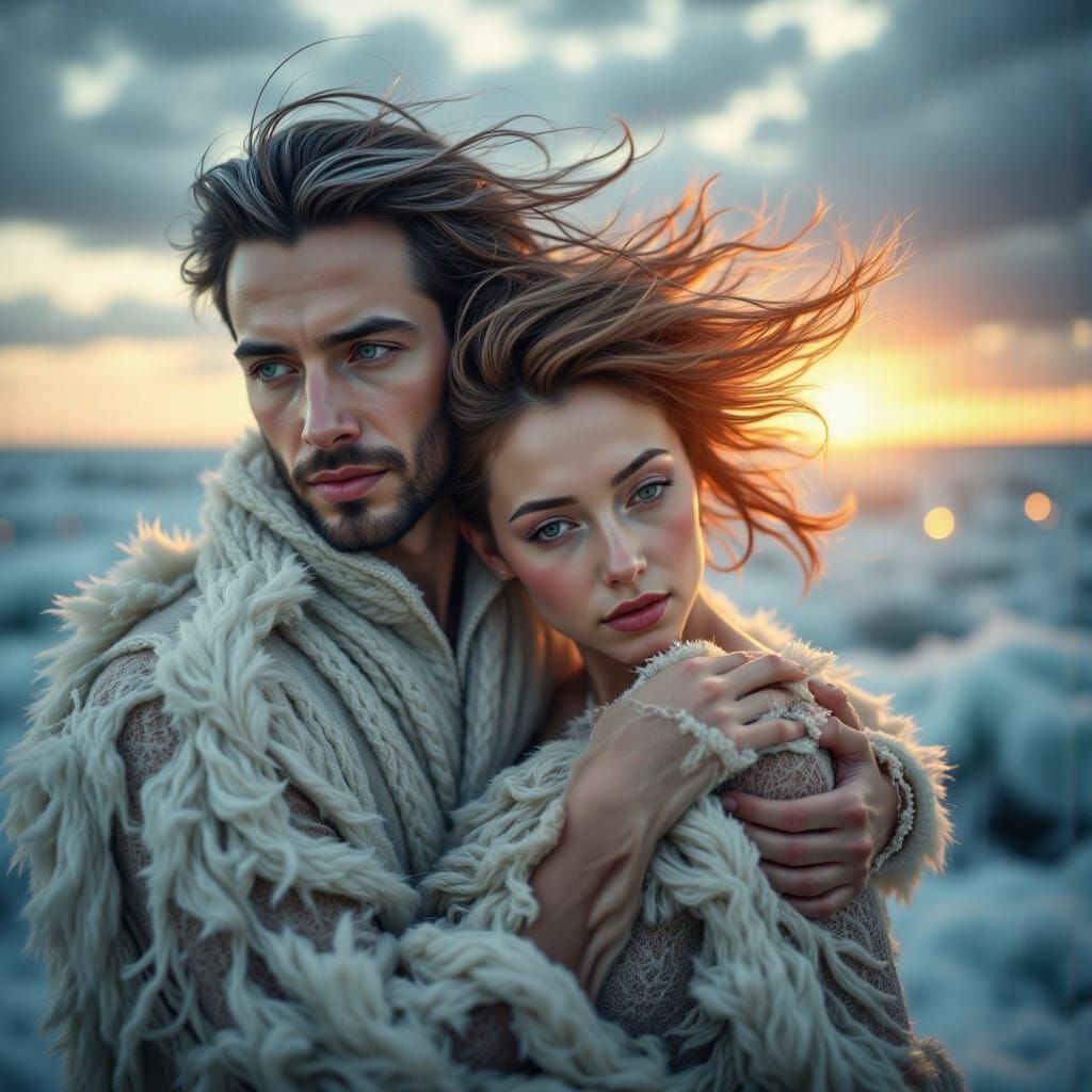 Ethereal Couple Lost in Cinematic Nostalgia