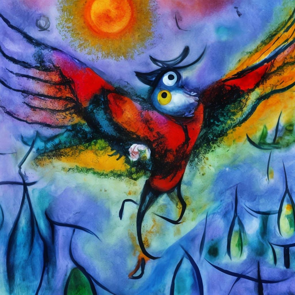 The rabbi abandoned the locomotive which immediately disintegrated; he sprouted wings and flew the rest of the way to th...