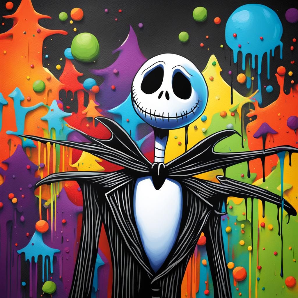 Nightmare Before Christmas Graffiti Art