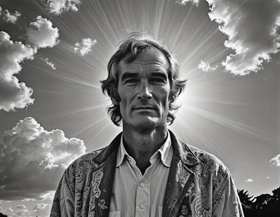 Heavenly Sunshine Beams: A Divine Digital Image