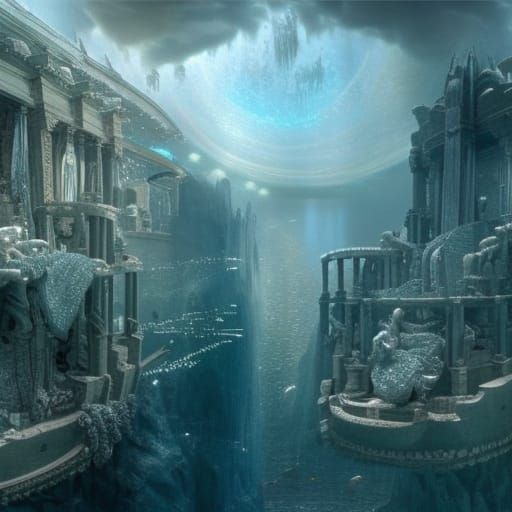 Epic Atlantis Digital Matte Painting