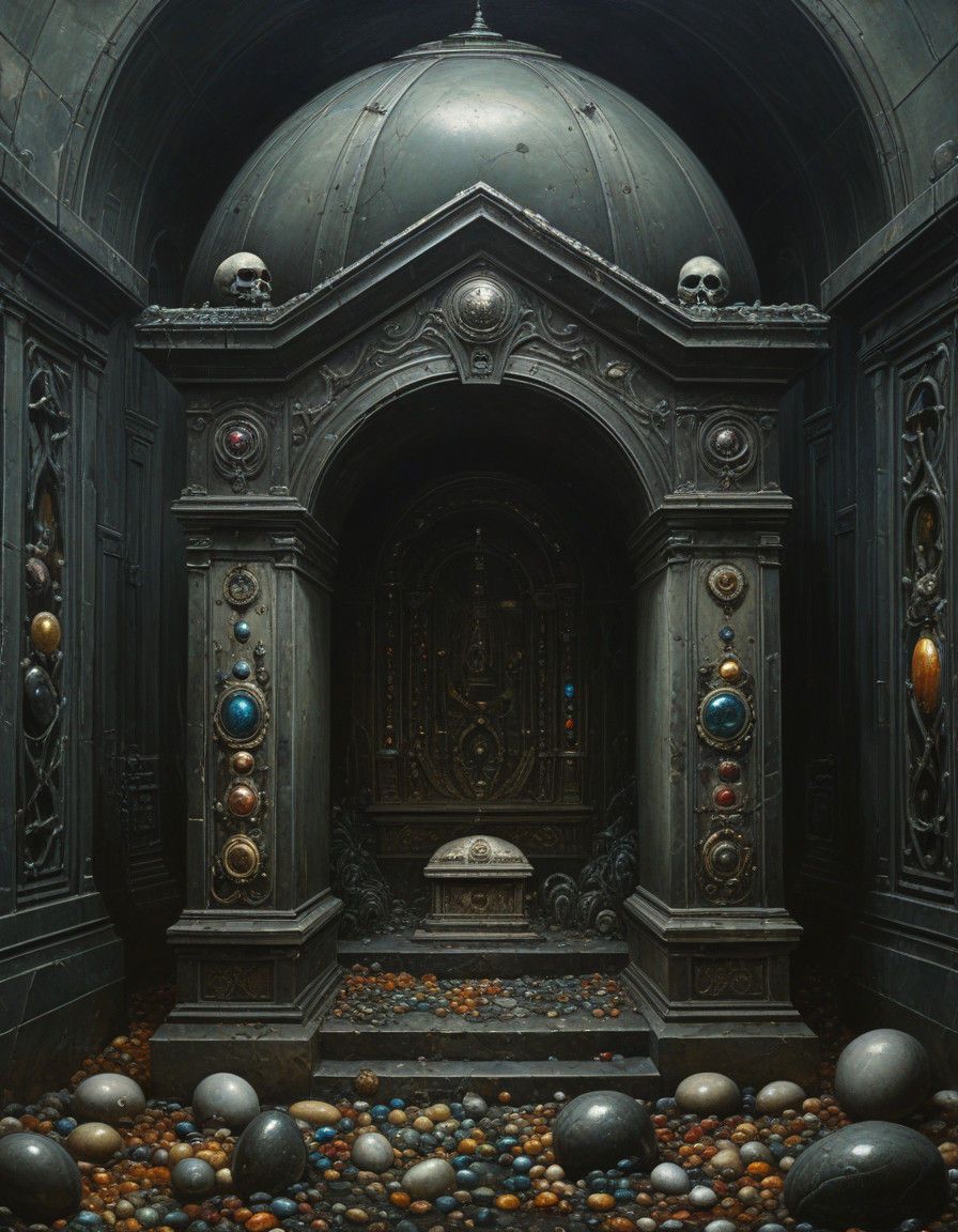 Gemstone Monolith from a Dark Renaissance