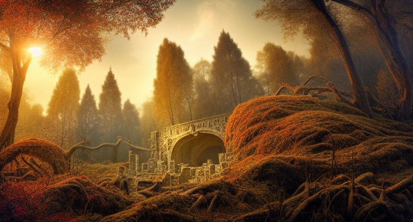 Enchanted Autumn Forest Lakes and Witch Queen's Tomb