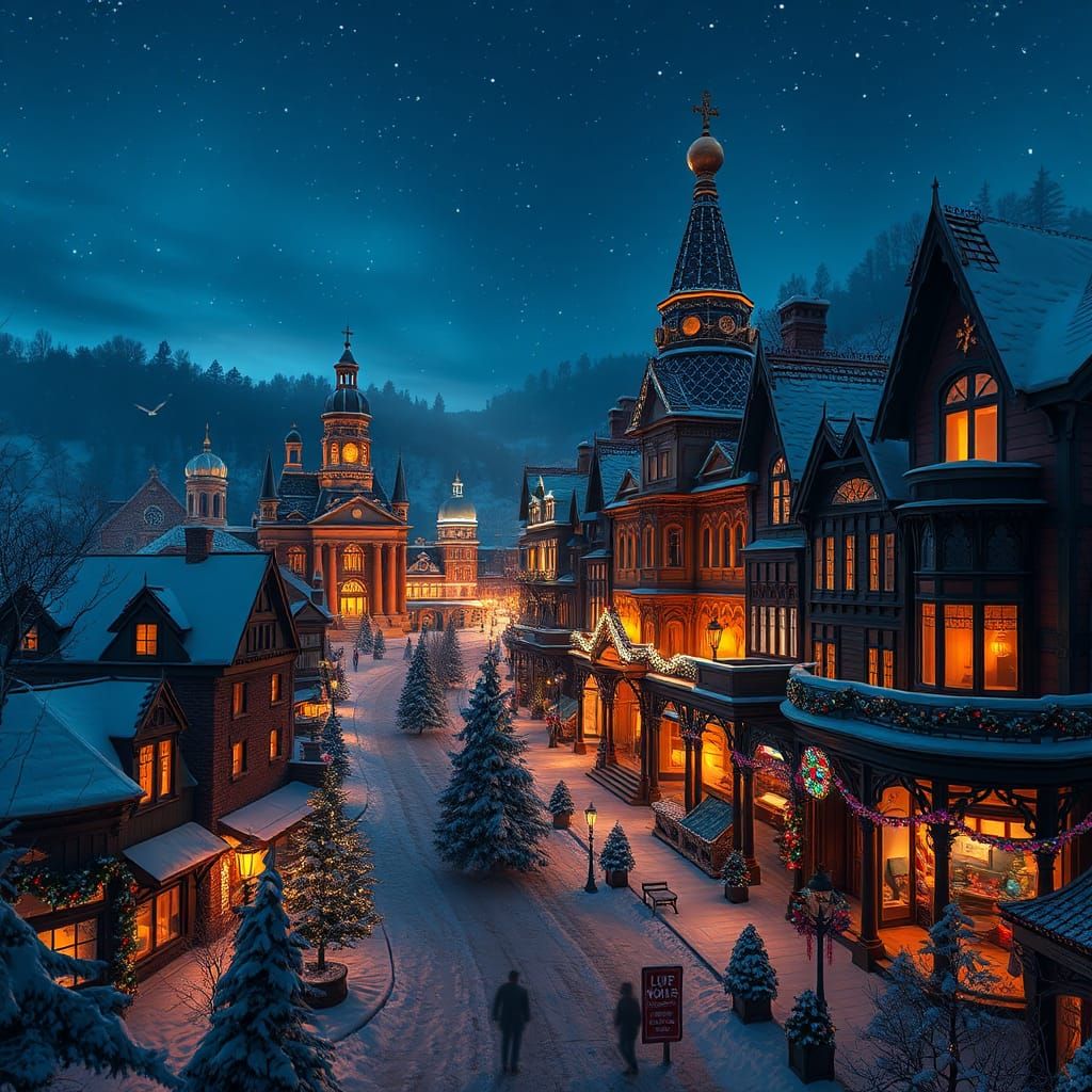Bethlehem Pennsylvania: Mystical Winter Wonderland at Dusk