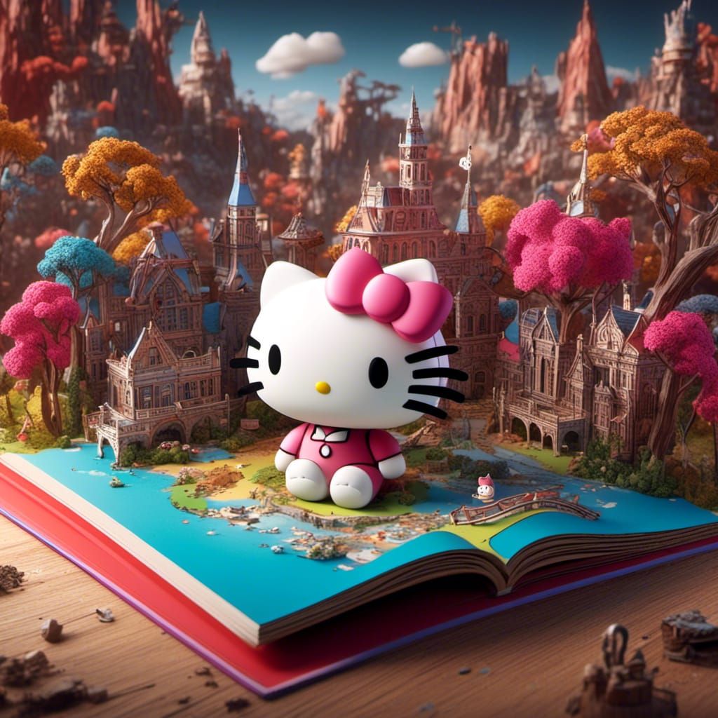 Hello Kitty pop-up book