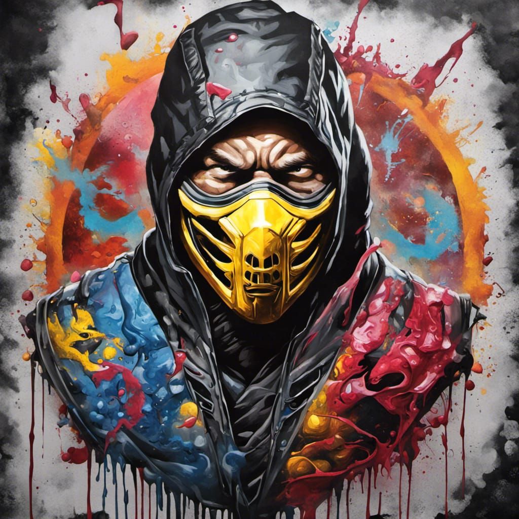 Mortal Kombat Graffiti Art in Street Style