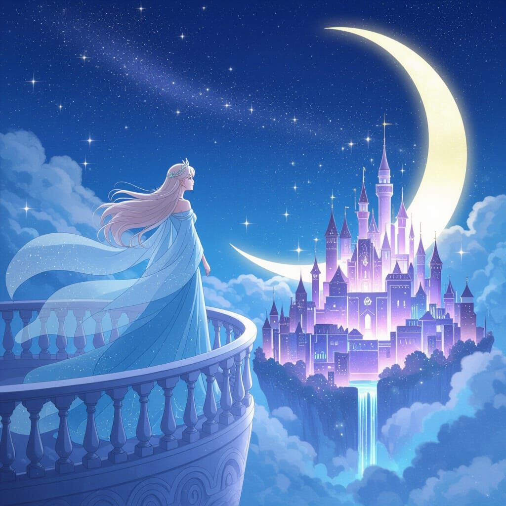 Celestial Princess Overlooking Moon City