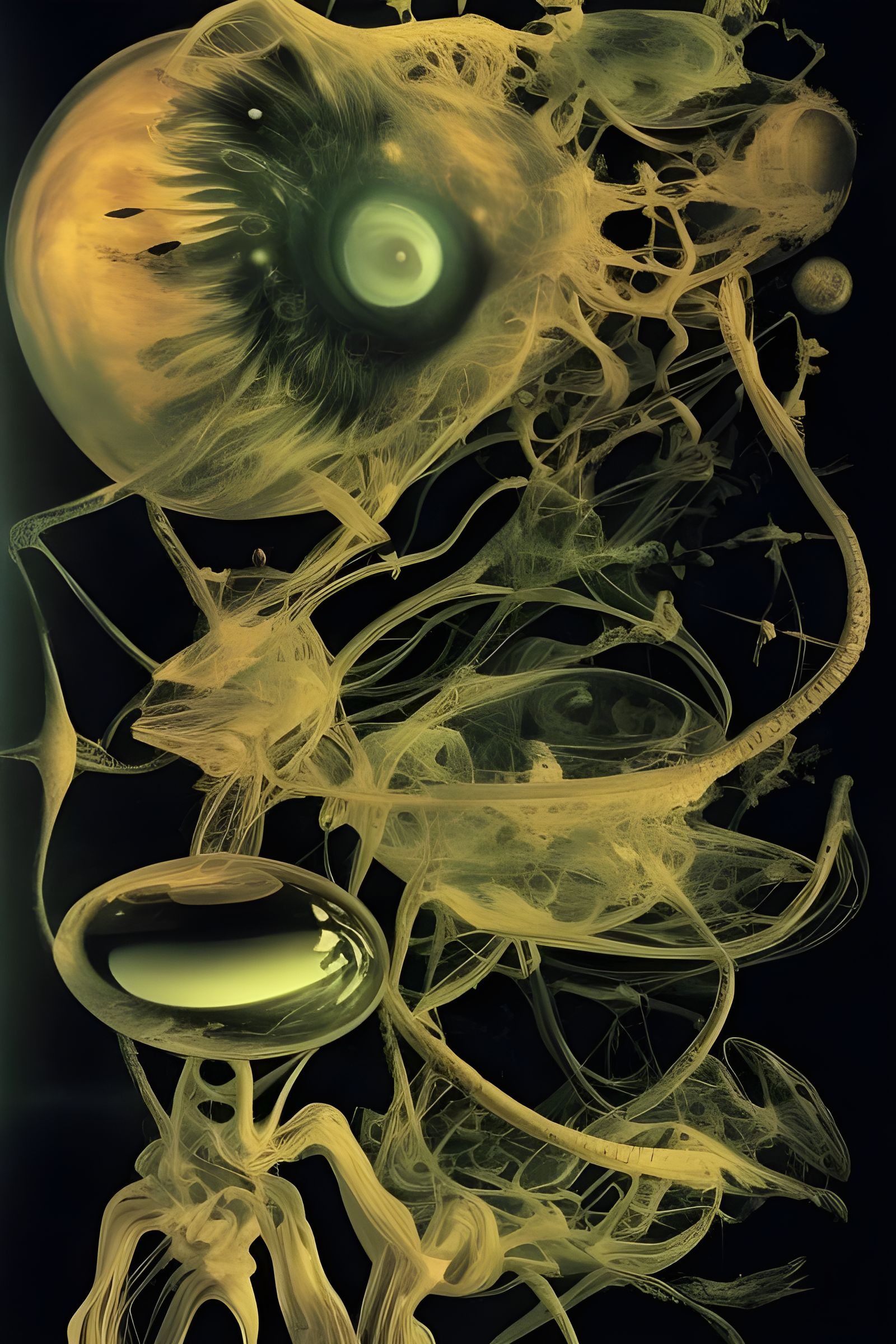 Abstract Mandelbulb Landscape in Vibrant Colors