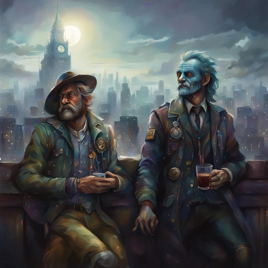 Psychedelic Solarpunk Watchtower Concept Art in Unreal Engin...