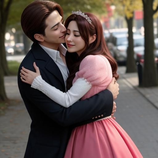 Angelic Cat Hug: A Heartfelt Embrace