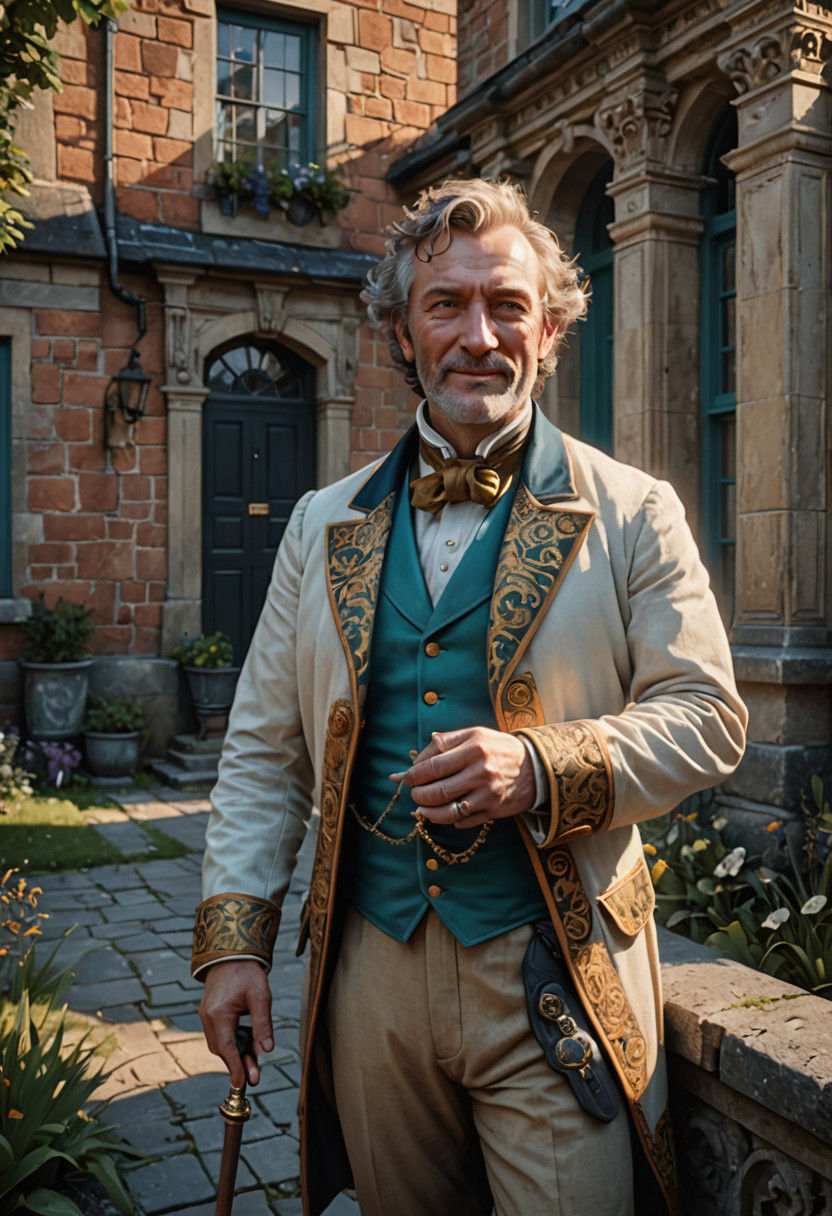 Dashing Young Gentleman in Regency Splendor