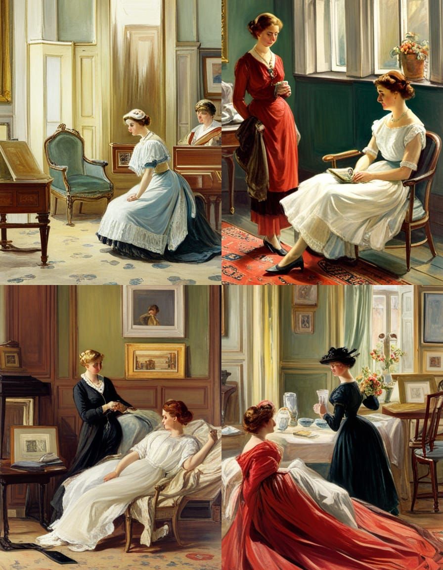 Dramatic Seascape of Sailing Ship