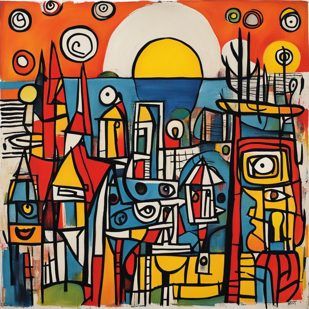 Abstract Art Brut Composition