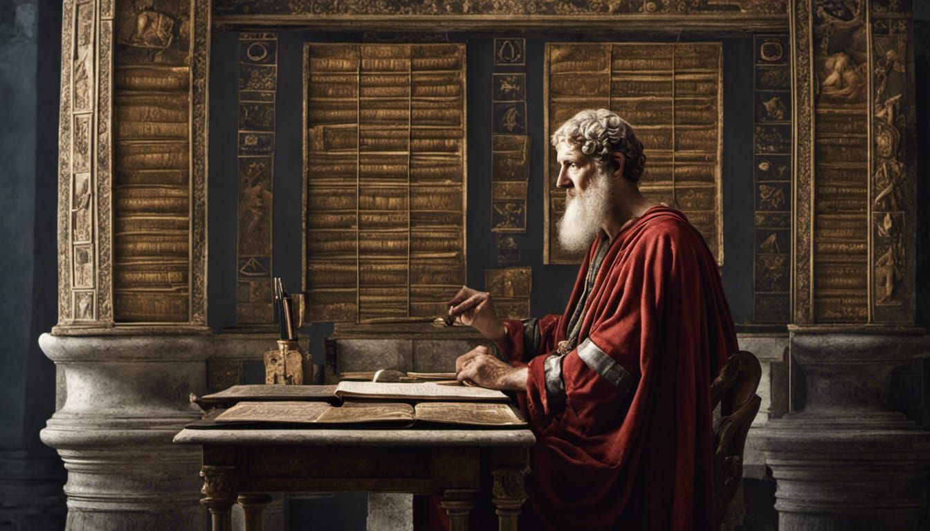 Josephus Flavius, Roman Scribe, High-Resolution Portrait