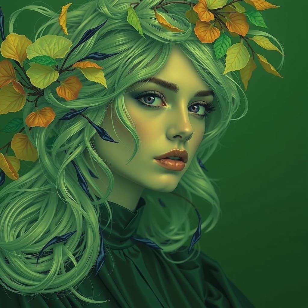 Ethereal Portrait in Twilight Glow