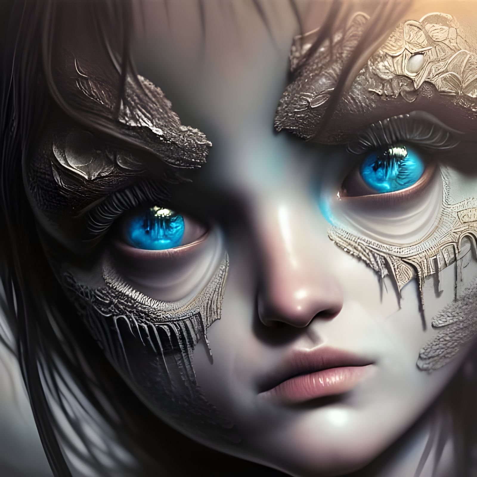 Intricate Sadness: A Hyperdetailed Fantasy Photograph