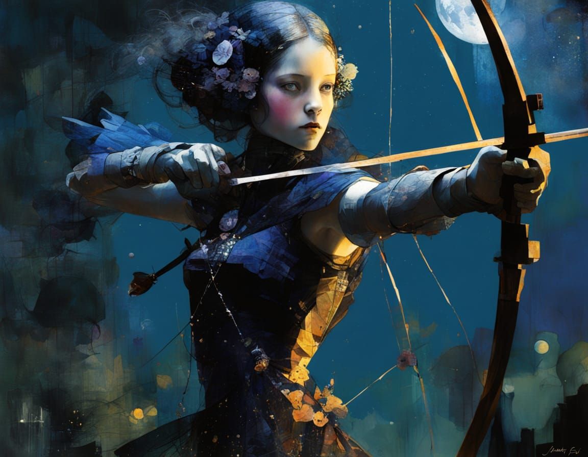 Fantastic Illustration in Art Nouveau Style