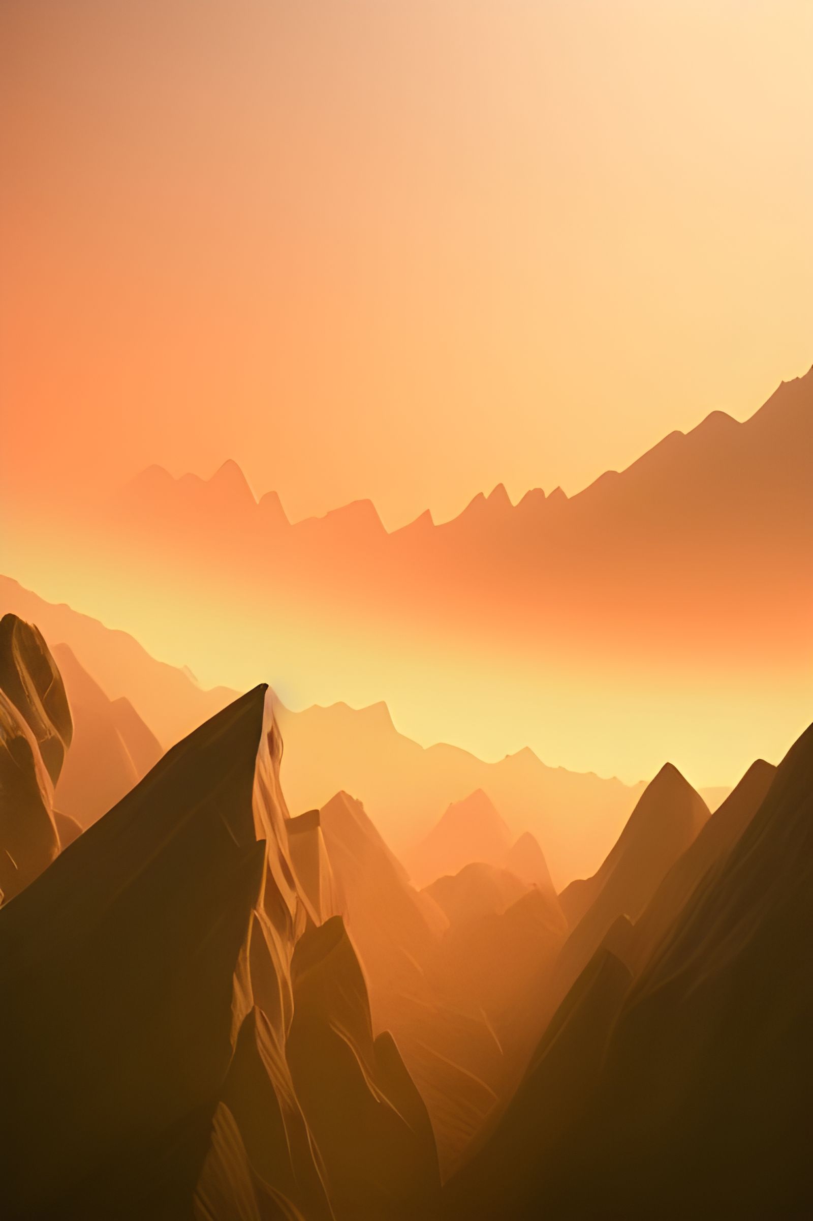 Fantasy Mountains in High Resolution