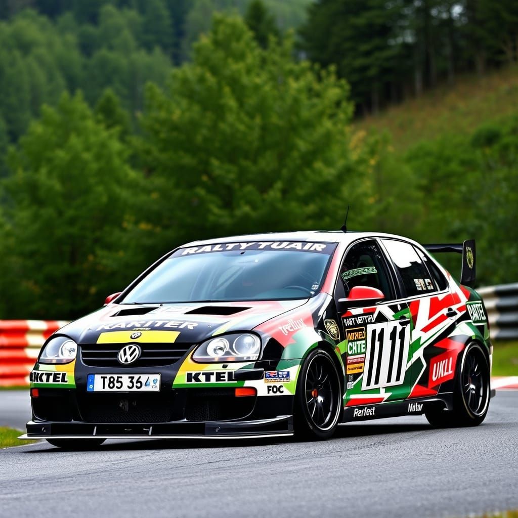 Rally-Modified Volkswagen Jetta on Nürburgring