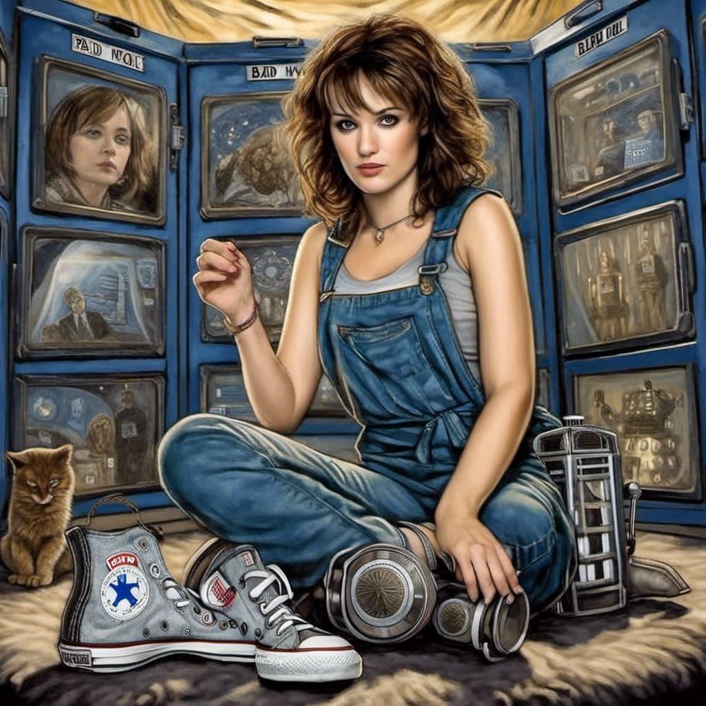 Doctor Who Inspired Ghost Hunter in Comic Book Art