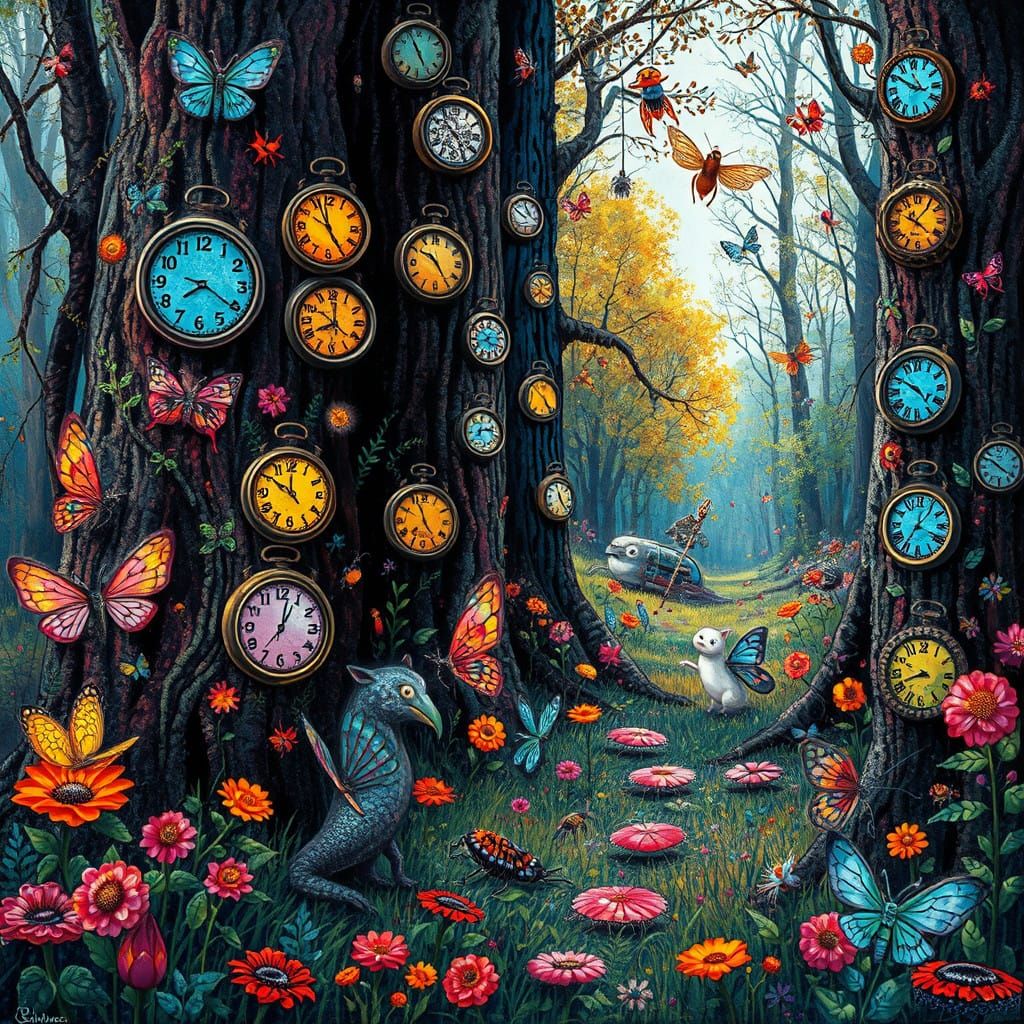 Whimsical Forest of Timeless Wonder