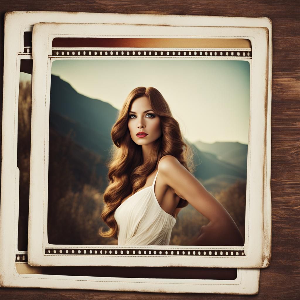 Nostalgic Vintage Instant Photography with Soft Focus