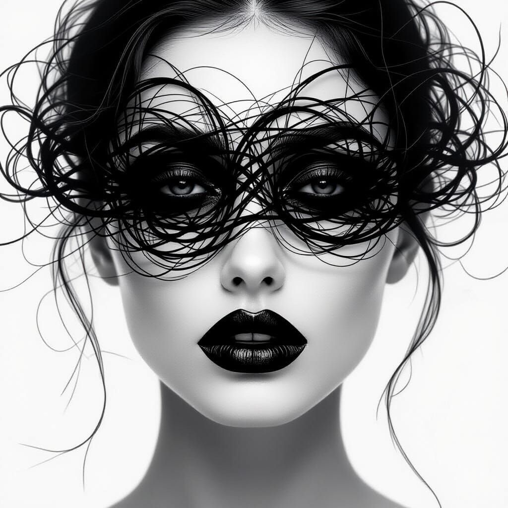 Surreal Portrait: Inner Chaos, Outer Calm