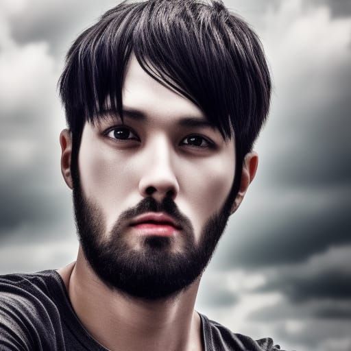 Handsome Sorcerer Portrait with Realistic Lens Effects