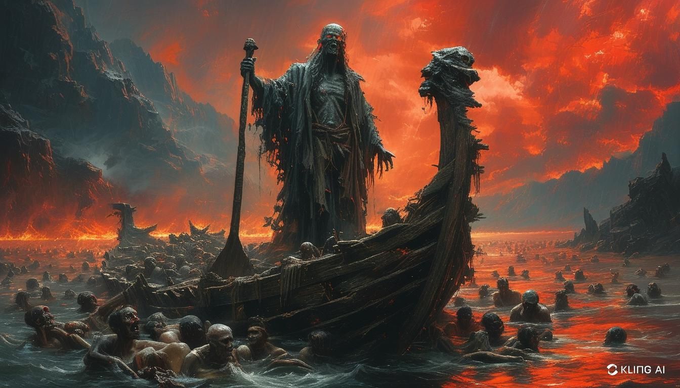 Charon with Burning Eyes