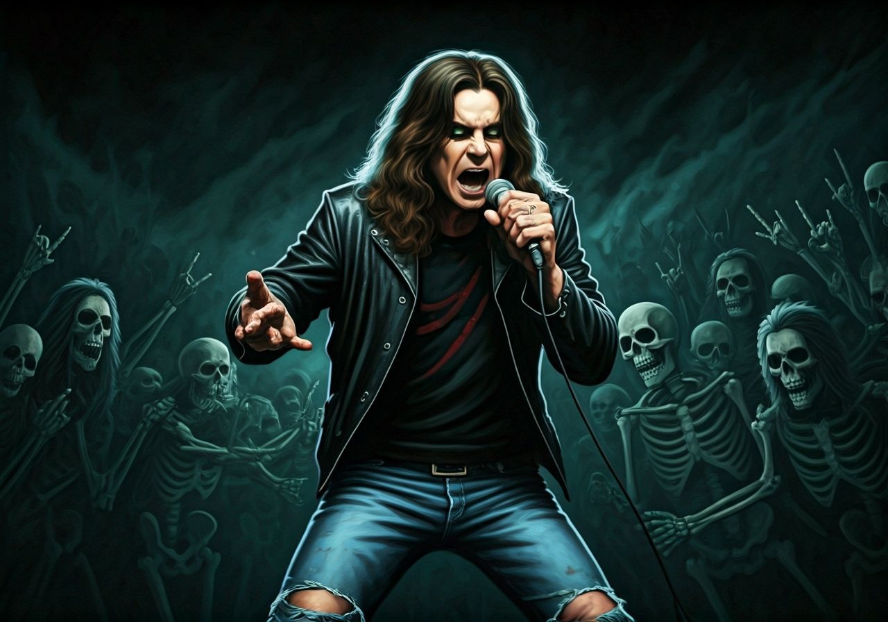Ozzy Osbourne Concert for Rocker Skeletons in Dark Fantasy S...