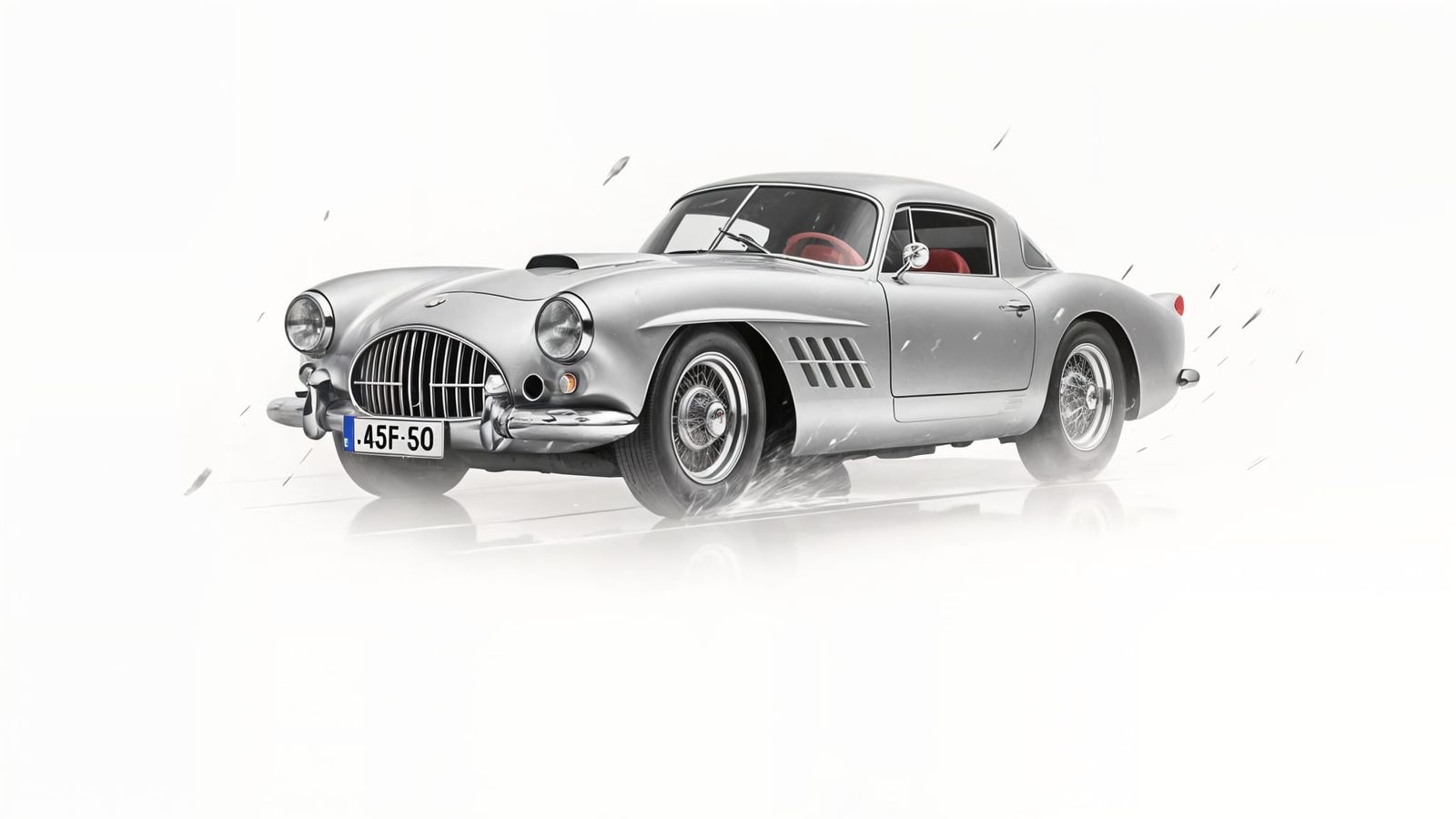 1953 Pegaso Sports Car in Rainy Forest